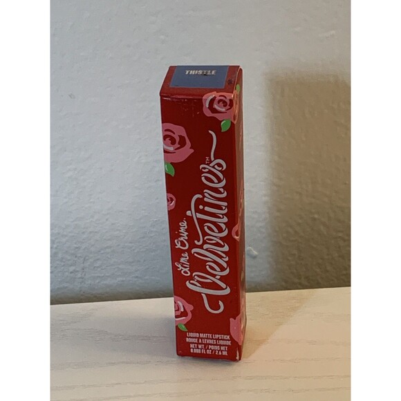 Lime Crime Velvetines Thistle Blue Gray Liquid Matte Lipstick NEW BNIB *RARE* - Picture 3 of 7